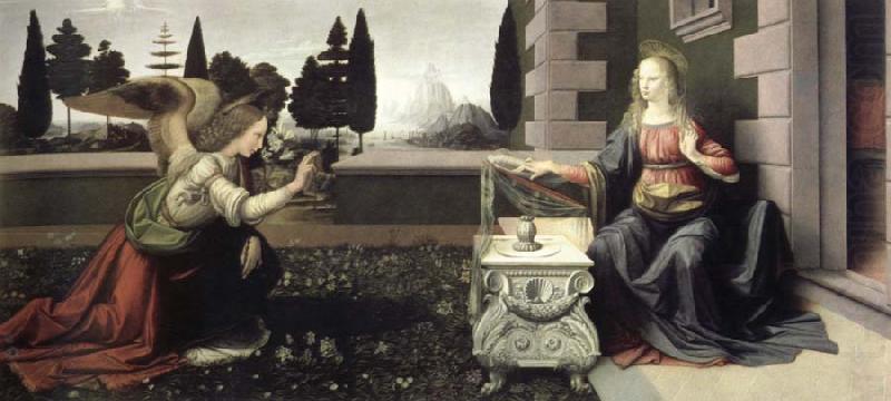 LEONARDO da Vinci The annunciation china oil painting image